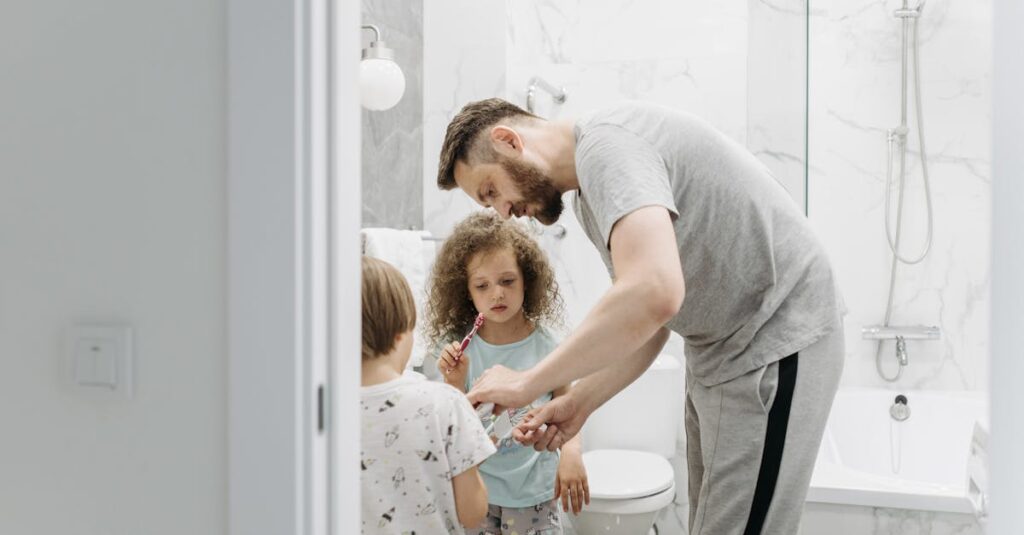 お風呂掃除の予防習慣で清潔な排水溝を維持しているイメージ写真