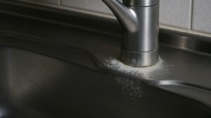 キッチンの水垢を落とす方法はクエン酸や重曹などで優しく擦るのが最も最適な方法
